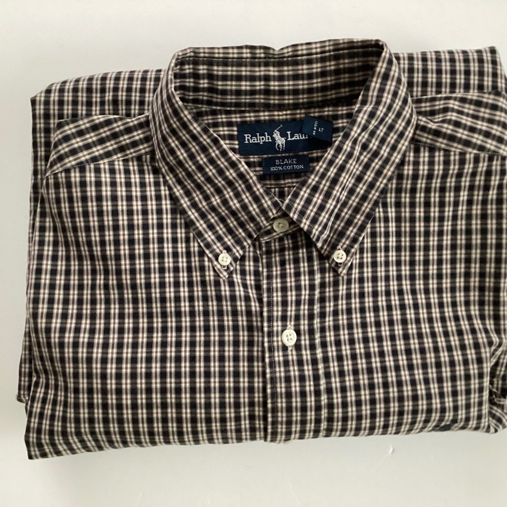 Polo Ralph Lauren Men’s Blake Button-Down 100% Cotton Shirt Blue Sz. XL